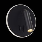 SL1586.413.01 Светильник настенный Черный LED 1*8W 3000K 624Lm Ra>80 24° IP20 L-xW155xH155 170-240V