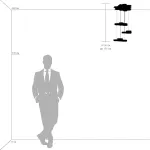 750223 Люстра подвесная FAVO LED-60W 2880LM Satin Gold 4000K Lightstar