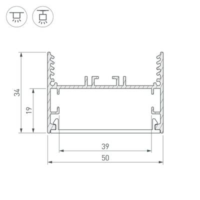 Угол SL-LINE-5035 (Arlight, Металл)