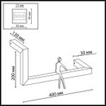 7153/10WL HIGHTECH ODL26 Настенный светильник  черный/акрилл/металл IP20 LED 10W 3000K 220V GRAFIC