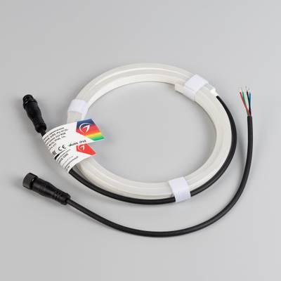 Лента герметичная WAVE-SIDE-PU-H120-06x12mm 24V RGB (8 W/m, IP68, 1m, wire x1) (Arlight, Вывод прямой, 3 года)