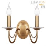8033/2W CLASSI LN26 металл/стекло, медь/прозрачный Бра E14 2*40W 220V INCANTO
