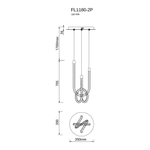 Люстра подвесная Levita FL1180-2P, LED