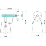 Бра Arte Lamp THOMAS A7032AP-1BK, 1хE27