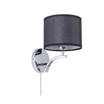 Citilux Эвора Рондо CL460312 Бра с чёрным абажуром и выключателем