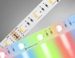 Светодиодная лента RGB с теплым белым светом GS4401 5050 60Led /10W m/ 24V IP20 RGBW+3000K/ 5000*10*1.87mm/ кратность резки 100mm (5 конт.)