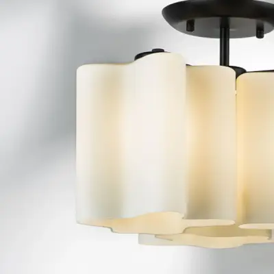 802037 Люстра NUBI 3х40W E27 ЧЕРНЫЙ МАТОВЫЙ/БЕЛЫЙ