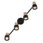 Citilux SAT CL505641 Спот поворотный с выключателем Чёрный+Золото
