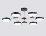 Светильник светодиодный подвесной FL516334/6 BK/FGD черный/золото 108W 3000-6000K D780*210 (без ПДУ)