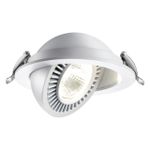 358817 SPOT NT21 278 белый Светильник встраиваемый светодиодный IP20 LED 18W 1600Лм 4000K 220V GESSO