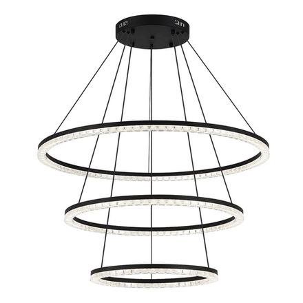 SL1018.403.03 Светильник подвесной ST-Luce черный/прозрачный LED 3*130W 4000K