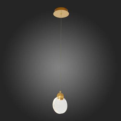 SL6104.203.01 Подвес ST-Luce Золотистый/Прозрачный,С пузырьками воздуха LED 1*3W 3000K