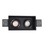 ST262.418.02 Св-к встр. Черный GU10 2*50W IP20 L91,5xW17,2xH5,2 220V Без ламп