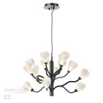 5090/15 MODERN ODL25 561 черный матовый/белый/фарфор Люстра G4 LED 15*5W GARDI