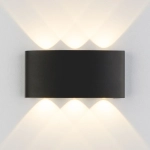 Уличный настенный светодиодный светильник 1551 TECHNO LED TWINKY TRIO черный 1551 TECHNO LED черный