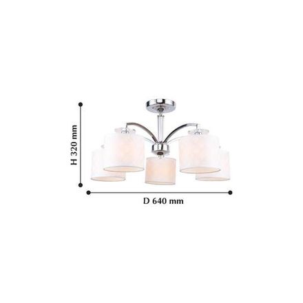 Потолочная люстра Modum 2199-5U, 5*E14*40W. ТМ F-Promo