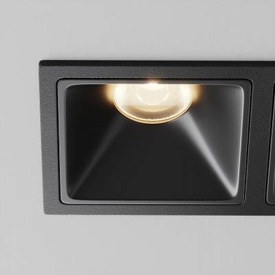 Встраиваемый светильник Alfa LED 3000K 10Вт 50°, DL043-02-10W3K-SQ-B-1. TM Maytoni