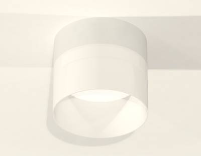 Комплект накладного светильника с акрилом XS8101016 SWH/FR белый песок/белый матовый GX53 (C8101, N8402)