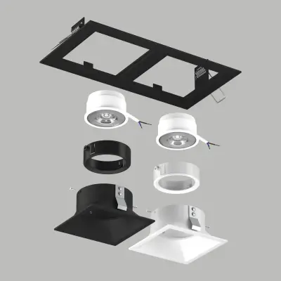 D5270607WBMOD Светильник DOMINO QUADRO под LED модуль/лампу МR16 (214527+214506+214507+214006+214007)