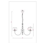 Подвесная люстра Arte Lamp ATTORE A4092LM-5CC, 5хE14