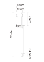 Настенный светильник Arte Lamp MIRACH A2142AP-10PB, 1хLED