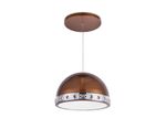 Подвесной светодиодный светильник FA9497 CF/CH кофе/хром 4200K 36W D400*770 (без ПДУ)