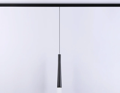 Светильник светодиодный трековый подвесной для шинопровода Magnetic GL4351 BK черный IP20 6W 4200K 48V 24° D40*H300