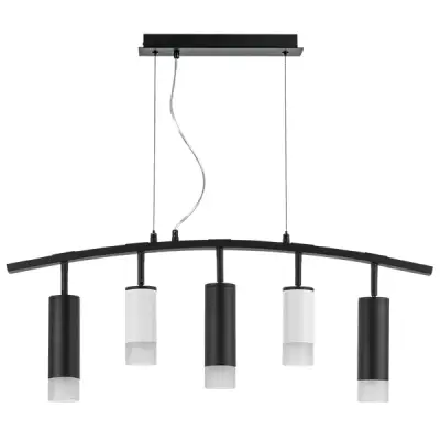 LR7353628731 Люстра RULLO 5х50W GU10 ЧЕРНЫЙ/БЕЛЫЙ (571735+214436-2+214487-3+202431-5)