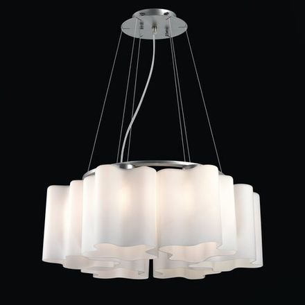SL116.503.06 Люстра подвесная ST-Luce Серебристый/Белый E27 6*60W