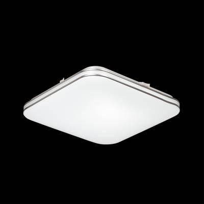 3020/EL TAN SN 164 Светильник пластик/хром LED 72Вт 3000-6500K 535х535 IP43 пульт ДУ/ LampSmart LONA