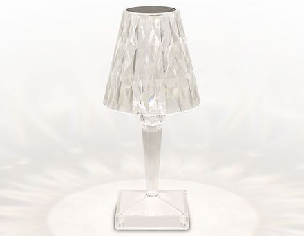 Настольная светодиодная лампа с сенсорным выключателем DE8055 CL прозрачный LED 3000K/4200K/6400K 3W