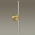 4369/10WL HIGHTECH ODL23 267 полированное золото/акрил с пузырьками Настенный св-к IP20 LED 8W 315Лм 3000K SPARKY