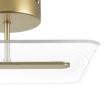 738043 Люстра ACRILE 14W LED 1236LM 120G ЗОЛОТО 3000K