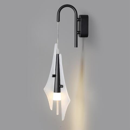 5442/6WLA L-VISION ODL_EX26 059 черный/бел.матовый/металл/стекло/акрил Бра LED*6W 3000K 633Лм AFALINA