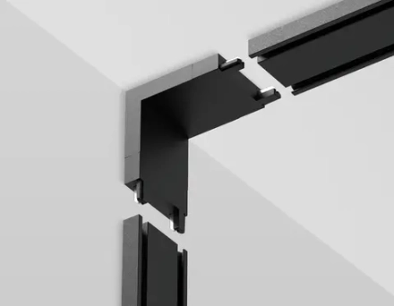 Коннектор угловой внутренний для накладного шинопровода Magnetic Ultra Slim GV1104 BK черный IP20 48V 26*26*26