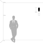 808610 Светильник настенный MURO 1х40W E14 БЕЛЫЙ/НИКЕЛЬ