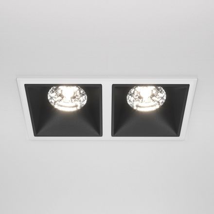 Встраиваемый светильник Alfa LED 4000K 2x15Вт 36° Dim Triac, DL043-02-15W4K-D-SQ-WB. TM Maytoni
