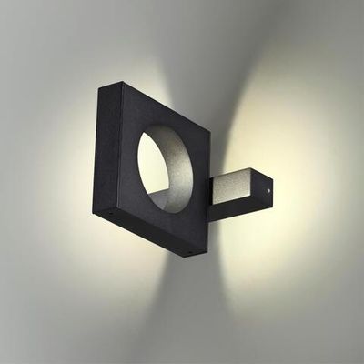6653/5WL NATURE ODL24 623 черный/металл/акрил Уличный настенный светильник IP54 LED 5W 4000K AC85-265V COMO