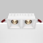 Встраиваемый светильник Alfa LED 3000K 2x15Вт 36° Dim Triac, DL043-02-15W3K-D-SQ-W. TM Maytoni