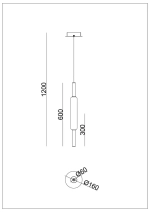 Подвесной светильник Arte lamp RIGLA A6840SP-12AM, 1хLED