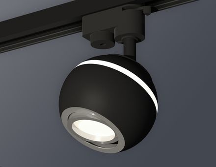 Комплект трекового светильника XT1102022 SBK/PSL черный песок/серебро полированное MR16 GU5.3 LED 3W 4200K (A2521, C1102, N7003)
