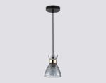 Светильник подвесной TR3406 BK/FGD/SM черный/золото/дымчатый E27 max 60W D135*1000