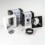 G214507BMOD Светильник DOMINO QUAD под LED модуль/лампу МR16 ЧЁРНЫЙ (214510+214507+214007)