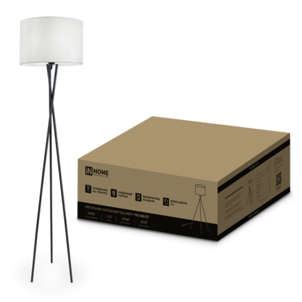 Светильник ТНО 04Б 60Вт E27 230В торшер напольн. на основании под лампу бел. IN HOME 4690612048246