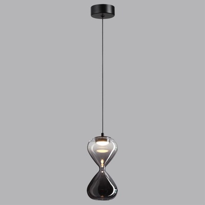 5092/4L PENDANT ODL25 357 черный/прозрачн/дымчатый градиент/металл/стекло Подвес LED 4W 4000K 388Лм GLESSI