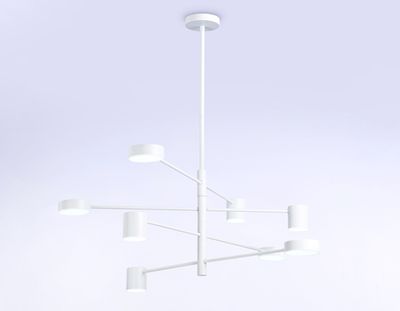 Светильник светодиодный подвесной FL51688/8 WH белый 3000K/4200K/6400K 48W D900*1000 (Без ПДУ)