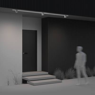 Уличный трековый светильник Alfa Elasity IP 3000K 16Вт 38° белый O-TR01-3-S-16WW3K. TM Maytoni