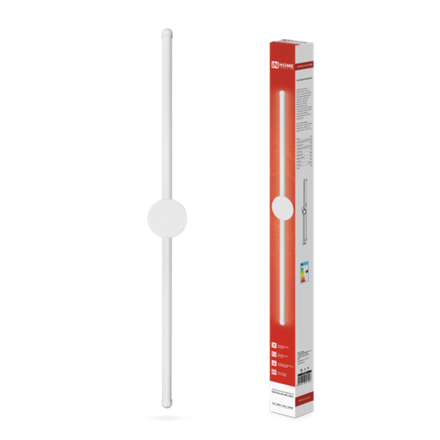 Светильник светодиодный ESTETIKA ART-80C-40WH 15Вт 4000К 1050лм 230В 800х60х98 бел. IN HOME 4690612057903