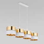 Подвесной светильник с тканевыми абажурами 4775 Hilton Gold