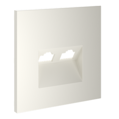 VLS001413 Накладка для розетки компьютерной двойной RJ45+RJ45 кат.6, S70 (хлопок). (ТМ Maytoni)